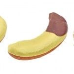 左から、バナナファッション、チョコバナナファッション、バナナホイップフレンチ