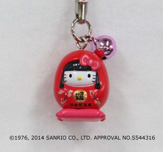 愛媛限定】「伝説の逸品になりそう！ 姫＋猫の姫ダルマ」なキティ