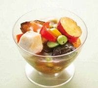 美濃吉「枝豆と夏野菜の梅肉涼風よせ」486円