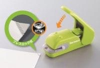 穴を開けずに紙を圧着できるプレスロック式