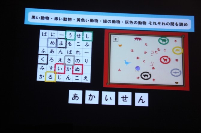 ゲームの最後は、会場真ん中スクリーン上ですべての謎を解説