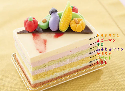 野菜のマジパンがかわいい 7種の野菜ピューレを使った 7色の野菜ケーキ 第一ホテル東京 マイナビウーマン