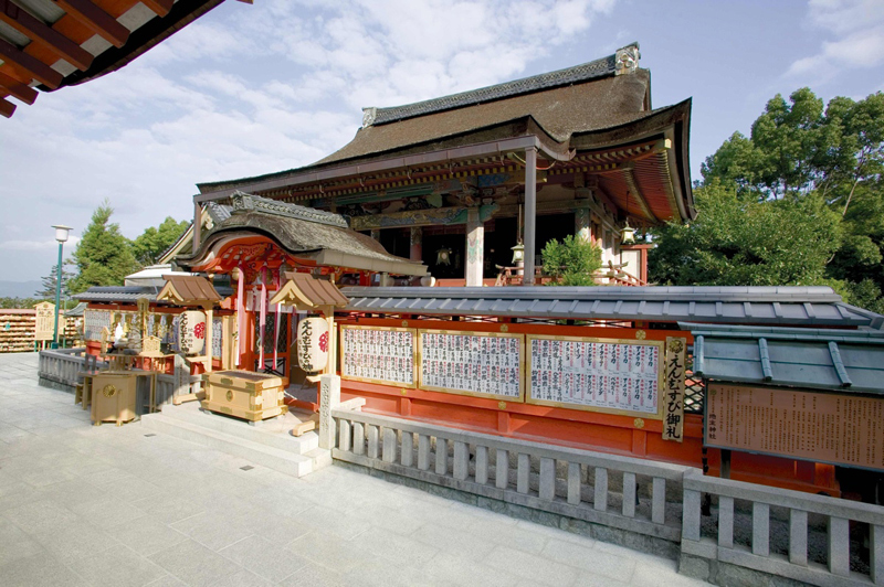 地主神社の本殿