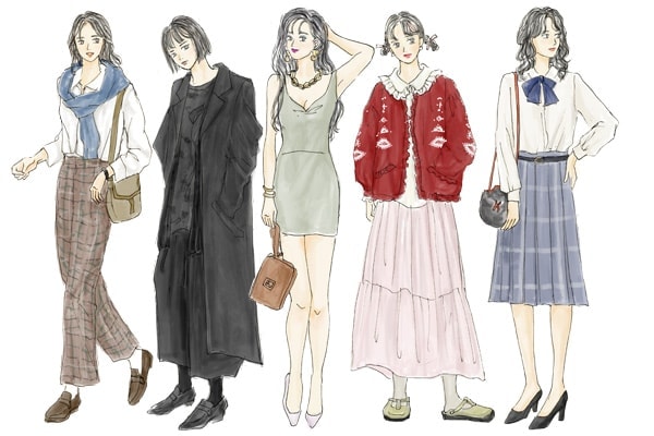 80年代の女性の服装