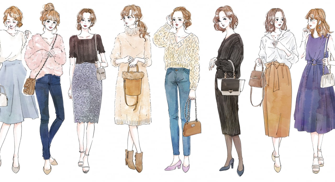 街コンに女性が着ていくべき服装ガイド イラストで解説 マイナビウーマン