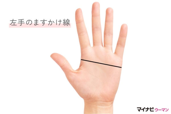 左手のますかけ線の意味