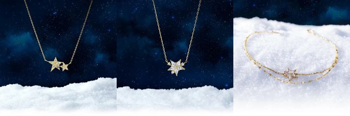ネックレス 4℃ 星 スター 2021年クリスマス限定ネックレス 北斗七星