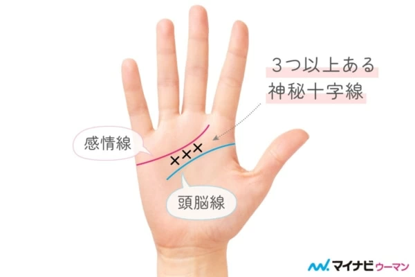 神秘十字線は強運の証し？ 意味と特徴別の見方【手相占い】（1ページ目）｜「マイナビウーマン」