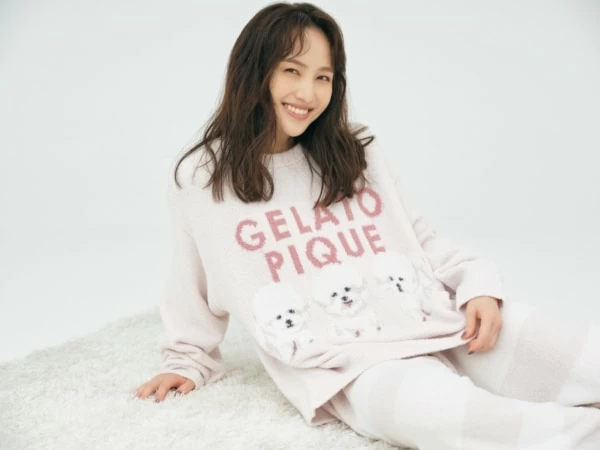 ●もっこもこ　新品タグ付　大き目伸びる　★　gelato pique (ジェラートピケ) ルームウェア　もこもこ　グレーまだら　パーカー 百田夏菜子が着こなす「gelato pique」2022年秋の新作コレクション