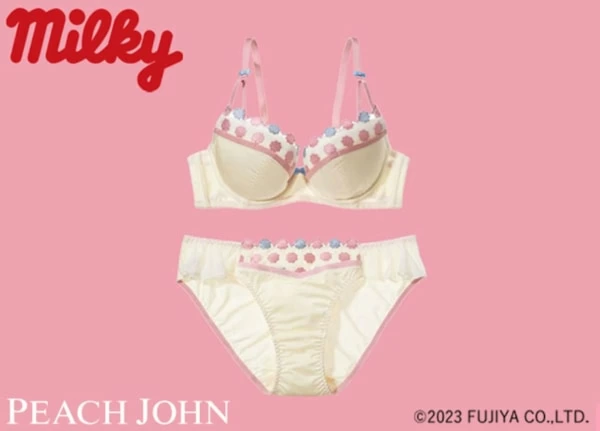 ペコちゃんでお馴染みミルキーとコラボ！ ピーチ・ジョン