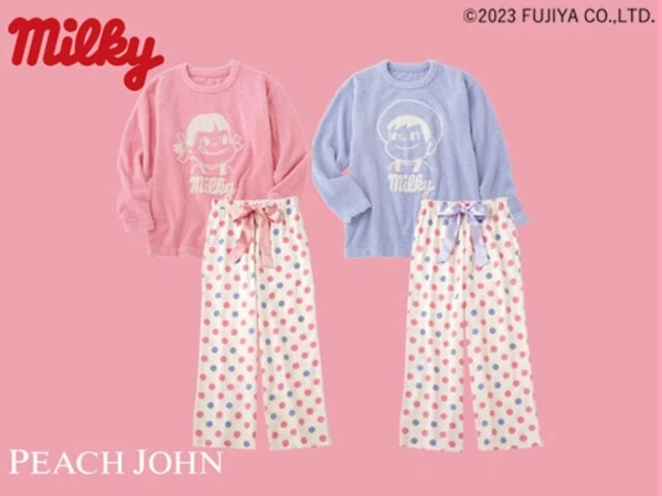 ペコちゃんでお馴染みミルキーとコラボ！ ピーチ・ジョン「ミルキー