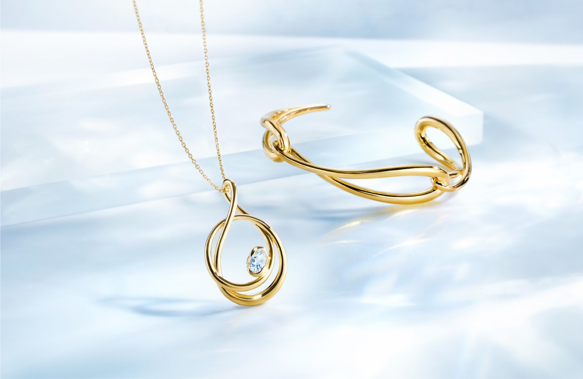 アクアマリンが主役！ 柔らかなしずくをかたどった4℃の新作ジュエリー