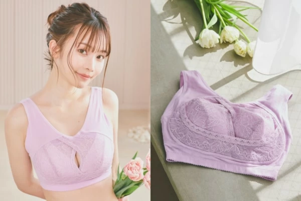 ノーストレスで美胸に導く「miour」ナイトブラ、春らしい新色登場