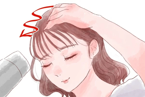 前髪 流し方