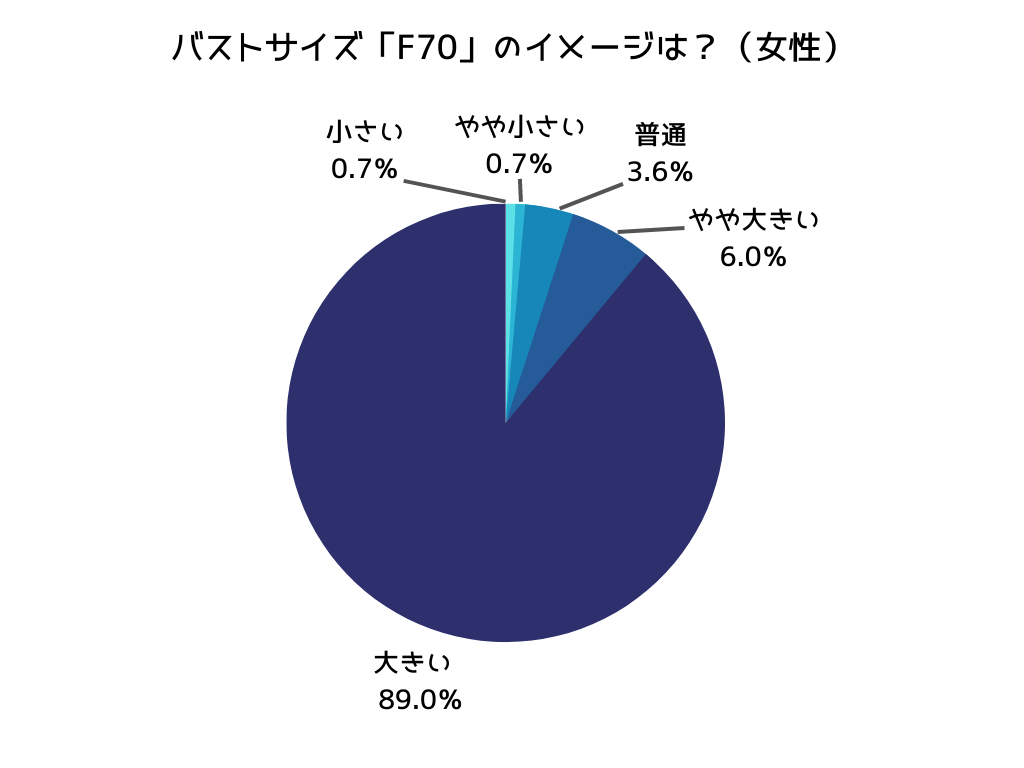 F70の見た目って大きい？ バストサイズを小さいと感じる原因とは