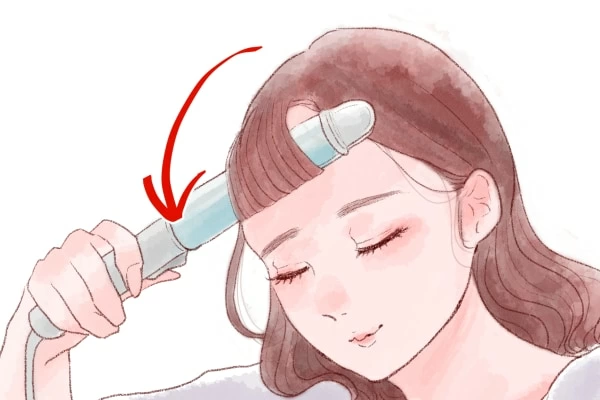 前髪 流し方