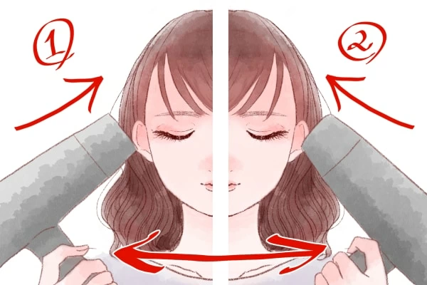 前髪 流し方