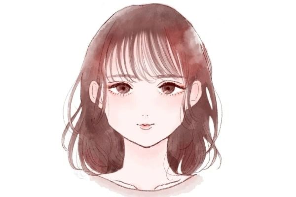 ベース顔 サイドバング