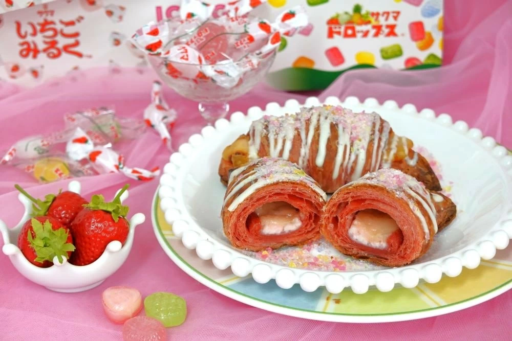 動画】夢のコラボ。サンマルクカフェ×「いちごみるく」＆「サクマ