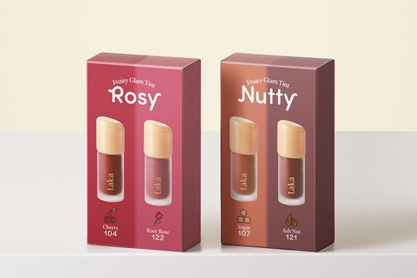 即完売リップキット。ラカの“光沢ティント”ミニサイズセットにローズ系