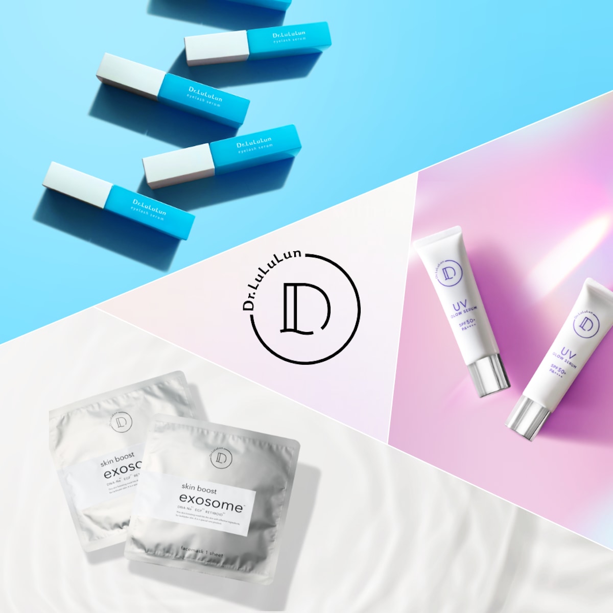 ルルルンの姉妹ブランド。「ドクタールルルン」から、まつ毛美容液など