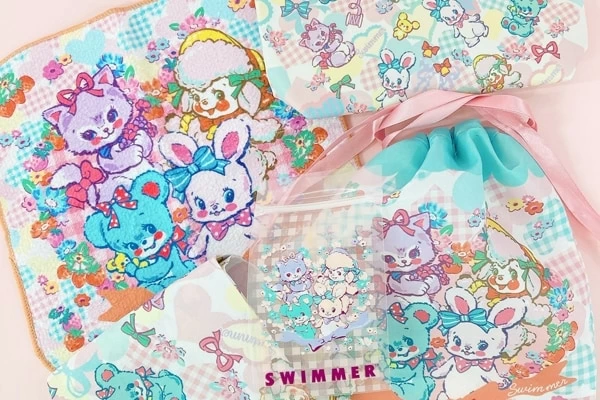 スイマー SWIMMER ポーチ セット セリア（セリア】「SWIMMER」と