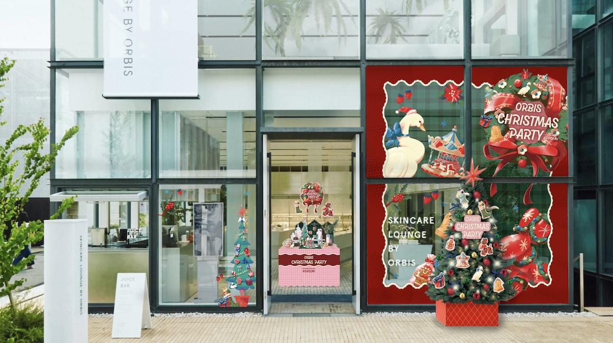 オルビス、クリスマスイベントを表参道「SKINCARE LOUNGE BY ORBIS」に