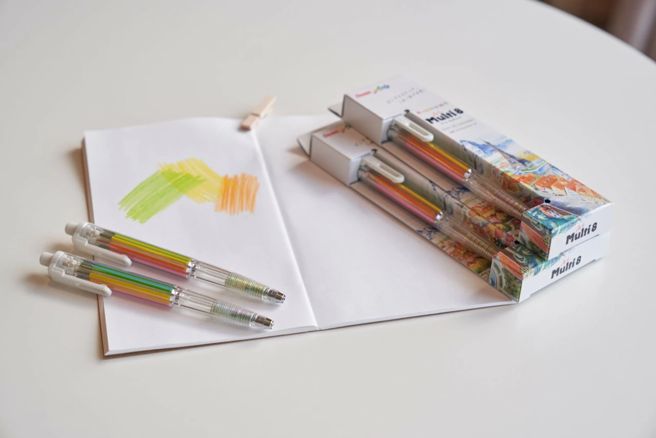 色鉛筆画 イラストレーション ジグソーパズル原画「ホリディ」 8色の