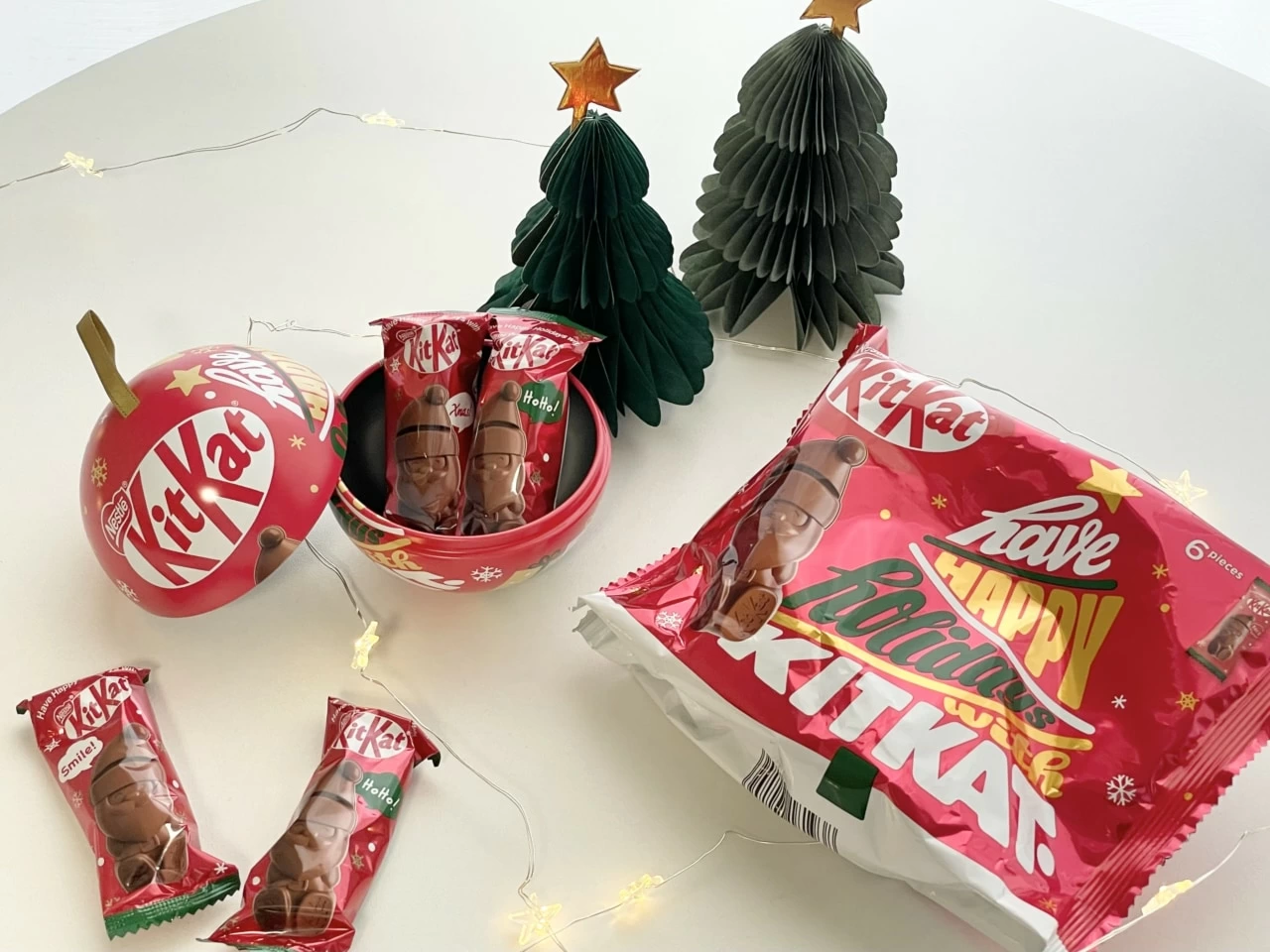 【10袋まとめ】キットカット　ホリディクリスマスサンタ　ネスレ サンタ型キットカット”「キットカット ホリデイサンタ」が日本初