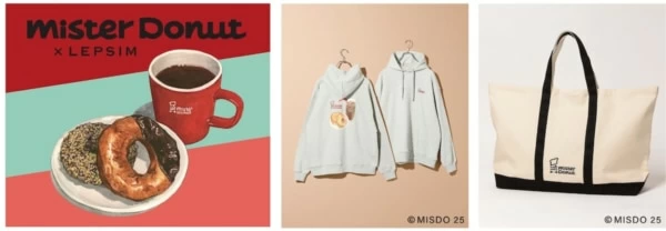 LEPSIM パーカー 「Mister Donut×LEPSIM」イラストパーカー