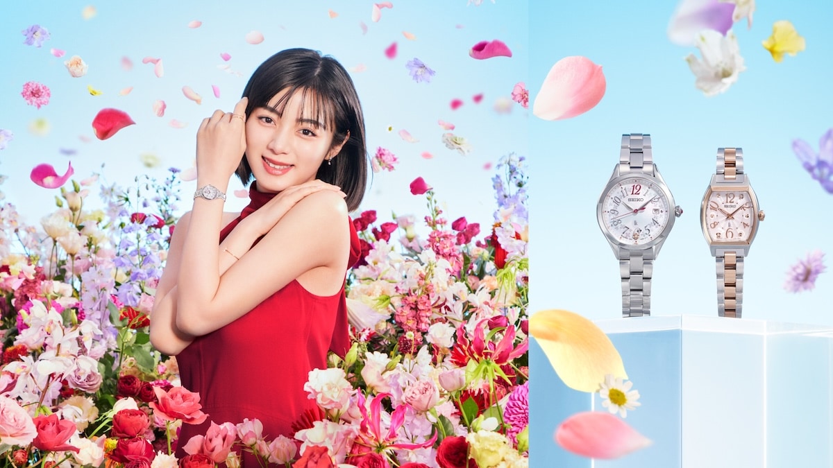 ブルーの幸せを呼ぶ華やか花時計