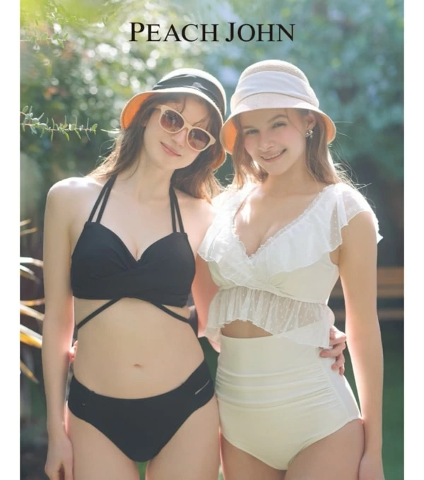 新品 ワコル「PEACH JOHN セパレート水着 Lサイズ PEACH JOHN】水着でもスタイルアップをかなえる。ナイスバディブラの