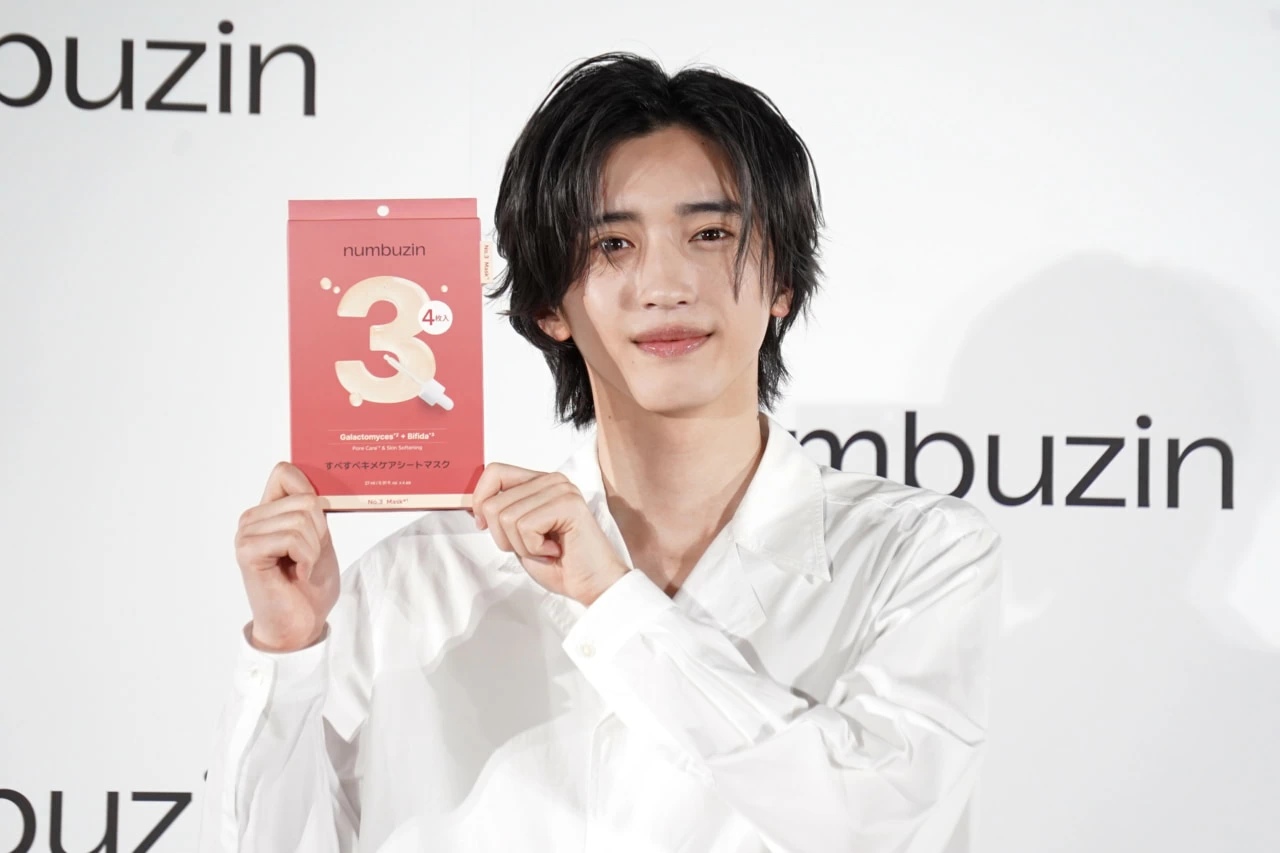 numbuzin新TVCMに道枝駿佑が出演！ お気に入りシートマスクは“5番