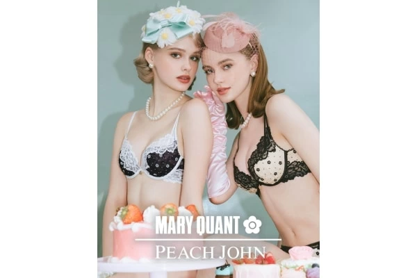 PEACH JOHN】レトロで華やかなかわいさ。「MARY QUANT（マリークワント