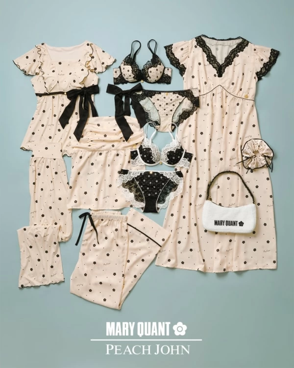 PEACH JOHN】レトロで華やかなかわいさ。「MARY QUANT（マリークワント