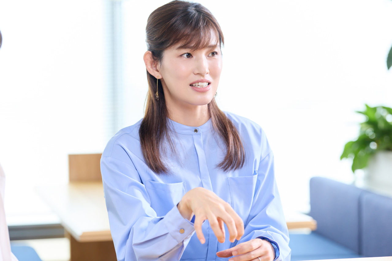 大石彩帆さん インタビュー写真